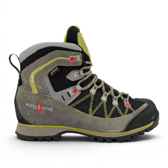 Kayland Unisex Plume Micro GTX Gore-Tex Hiking Boots Grey/Lime M8 W9 main image 12